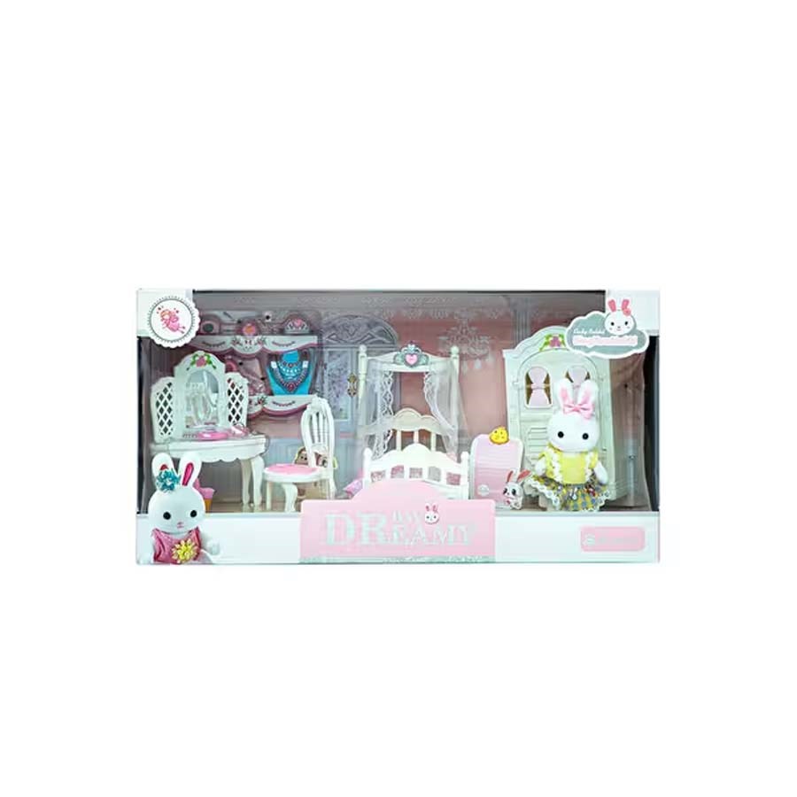 Bay Dreamy Mini Tavşan Büyük Yatak Odası Oyun Seti 