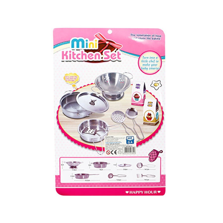 Mini Metal Mutfak Seti 9 Parça 