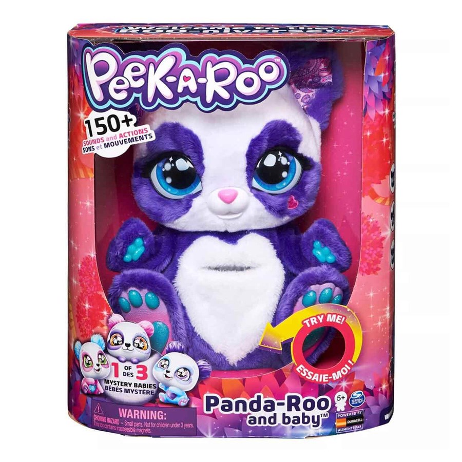 Spinmaster Peek-A-Roo! İnteraktif Peluş Panda-Roo 