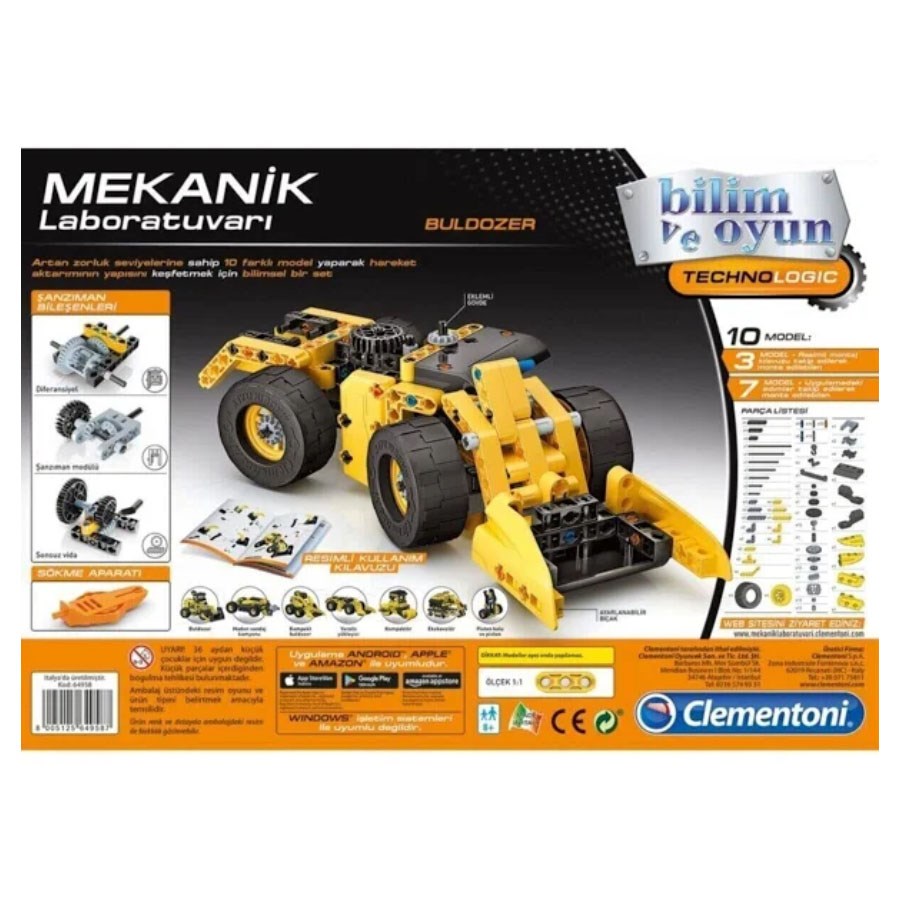 Clementoni Mekanik Laboratuvarı Buldozer 