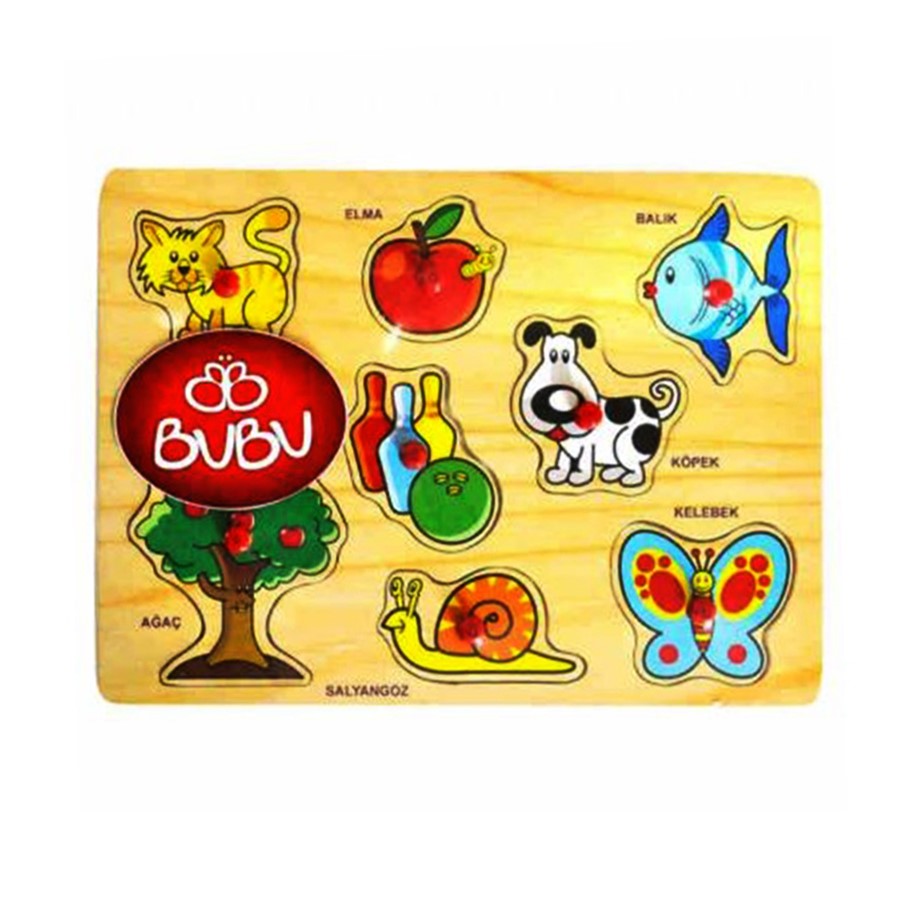 Bu-Bu Ahşap Puzzle Eşyalar 
