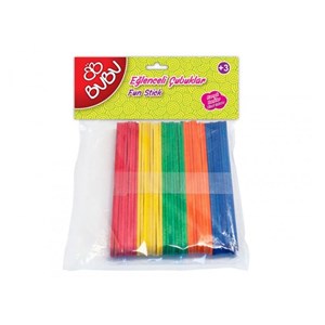 Bu-Bu Eğlenceli Çubuklar Renkli 40 Adet