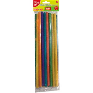 Bu-Bu Eğlenceli Çubuklar Renkli 20x0,5 Cm 24 Lü