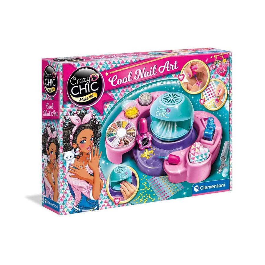 Clementoni Crazy Chic Havalı Tırnak Tasarımları 