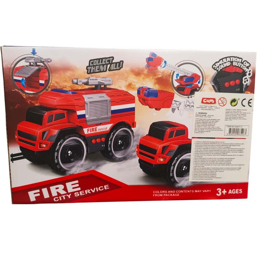 Işıklı ve Sesli İtfaiye Kamyonu 1:16 