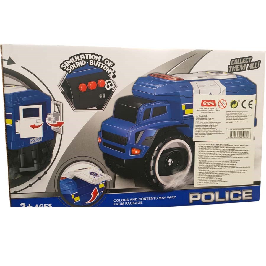 Işıklı ve Sesli Polis Kamyonu 1:16 