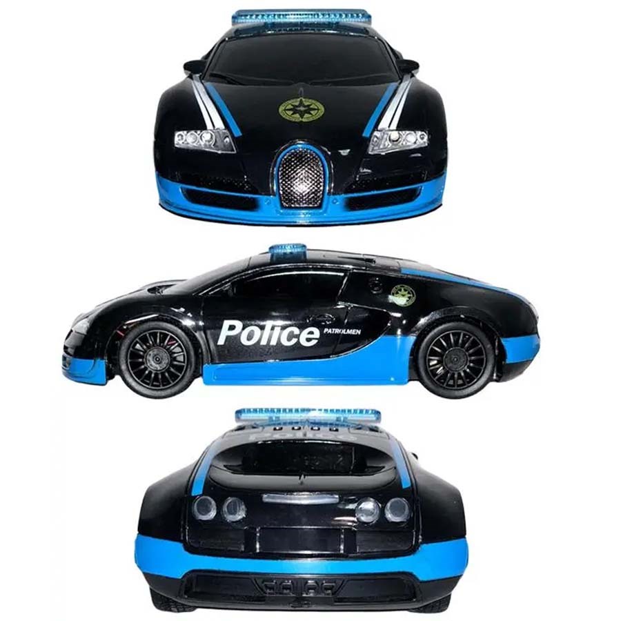 Işıklı ve Sesli Kumandalı Polis Arabası 1:16 