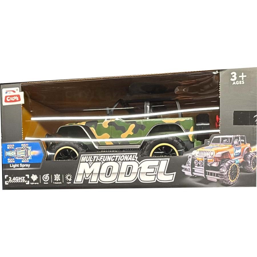 Işıklı ve Sesli Kumandalı Buharlı Safari Araç 