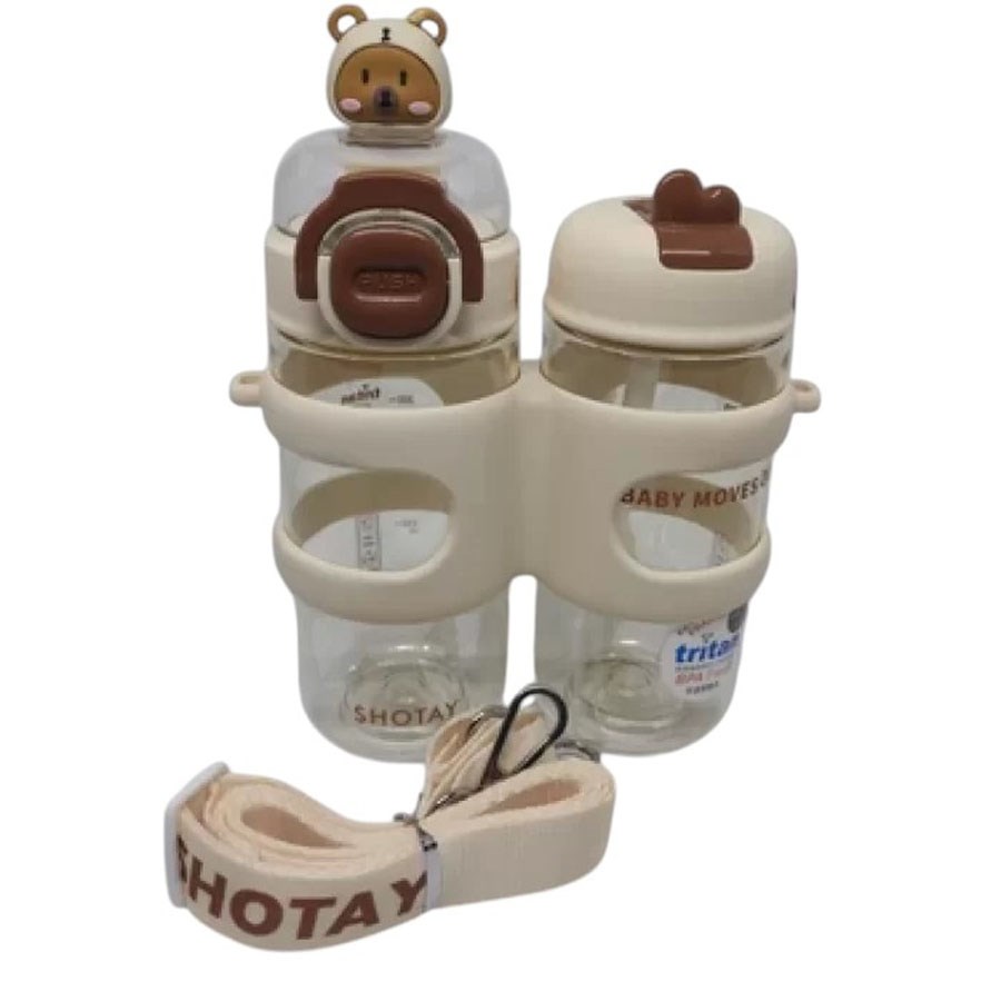 Shotay Çift Gözlü Tritan Matara 900 ML. 