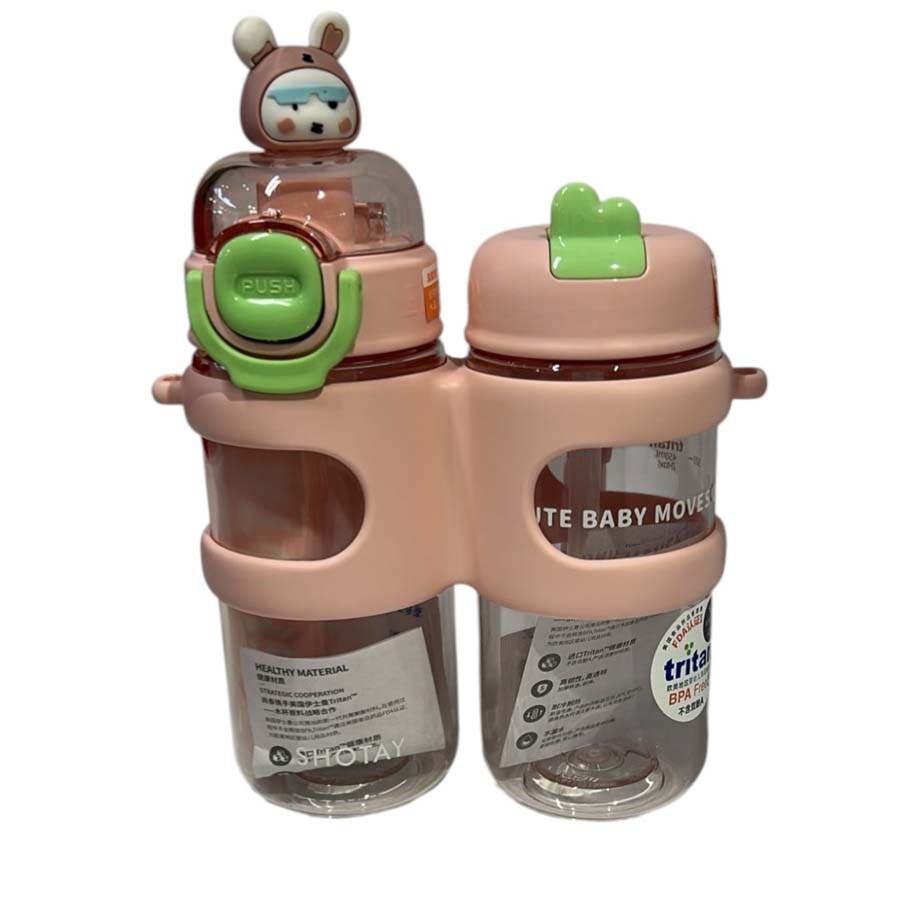 Shotay Çift Gözlü Tritan Matara 900 ML. 