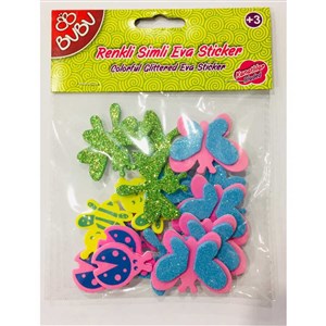 Bu-Bu 3D Simli Sticker/Flamingo