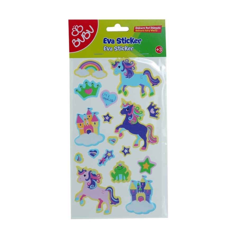 Bu-Bu Eva Sticker/Unicorn Peri Dünyası Unicorn Peri Dünyası