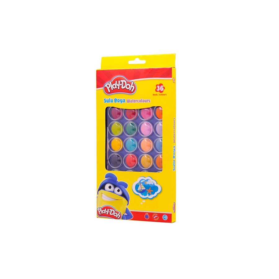 Play-Doh 36 Renk Suluboya 