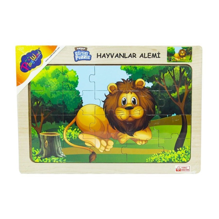 Ahşap Eğitici Puzzle Hayvanlar 