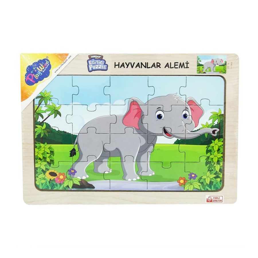 Ahşap Eğitici Puzzle Hayvanlar 