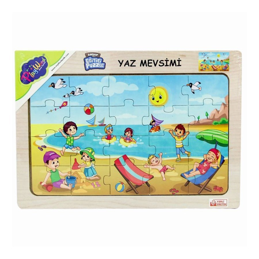 Ahşap Eğitici Puzzle Yaz Mevsimi 