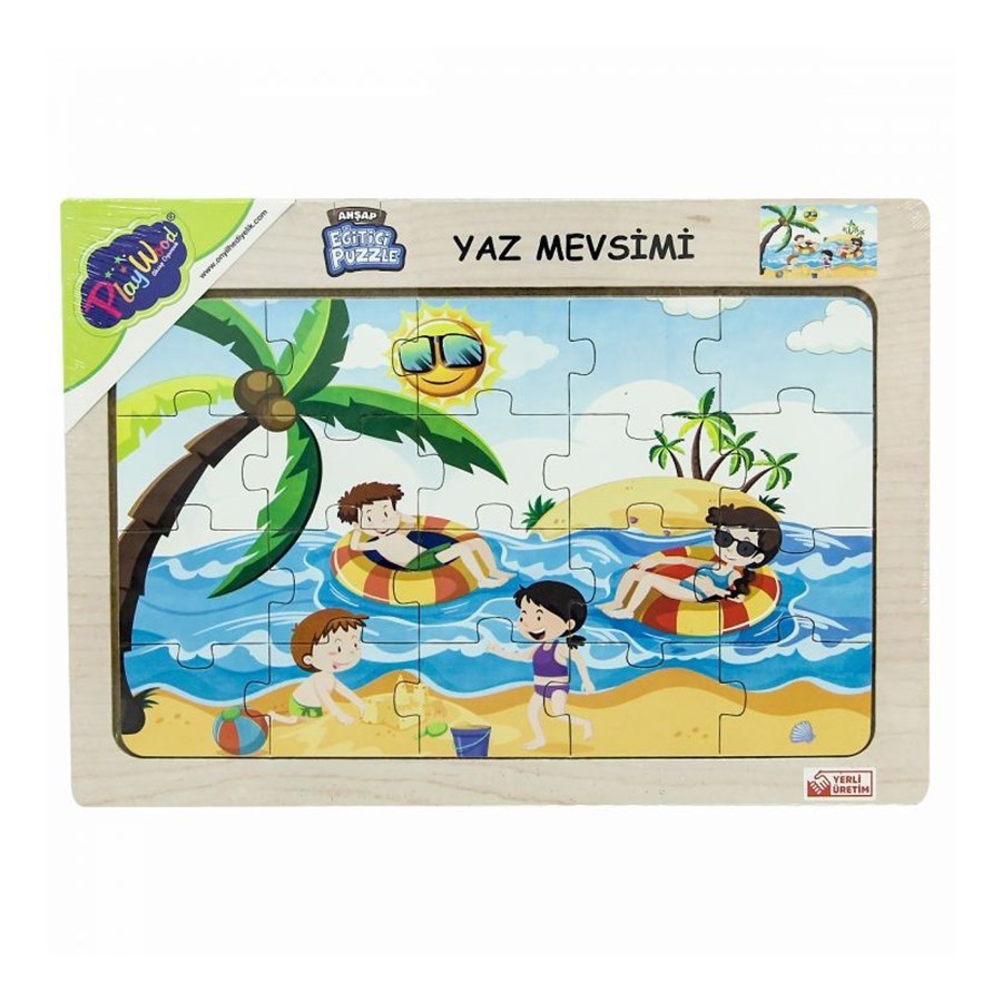 Ahşap Eğitici Puzzle Yaz Mevsimi 