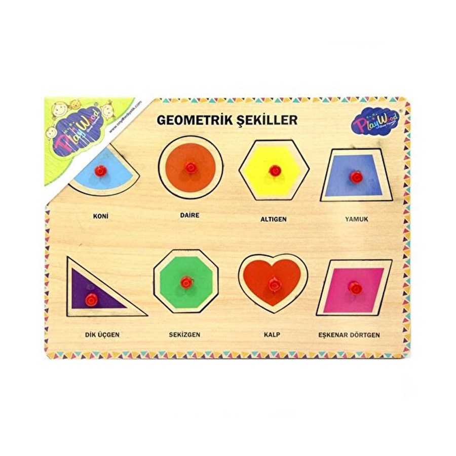 Ahşap Tutmalı Geometrik Şekiller 