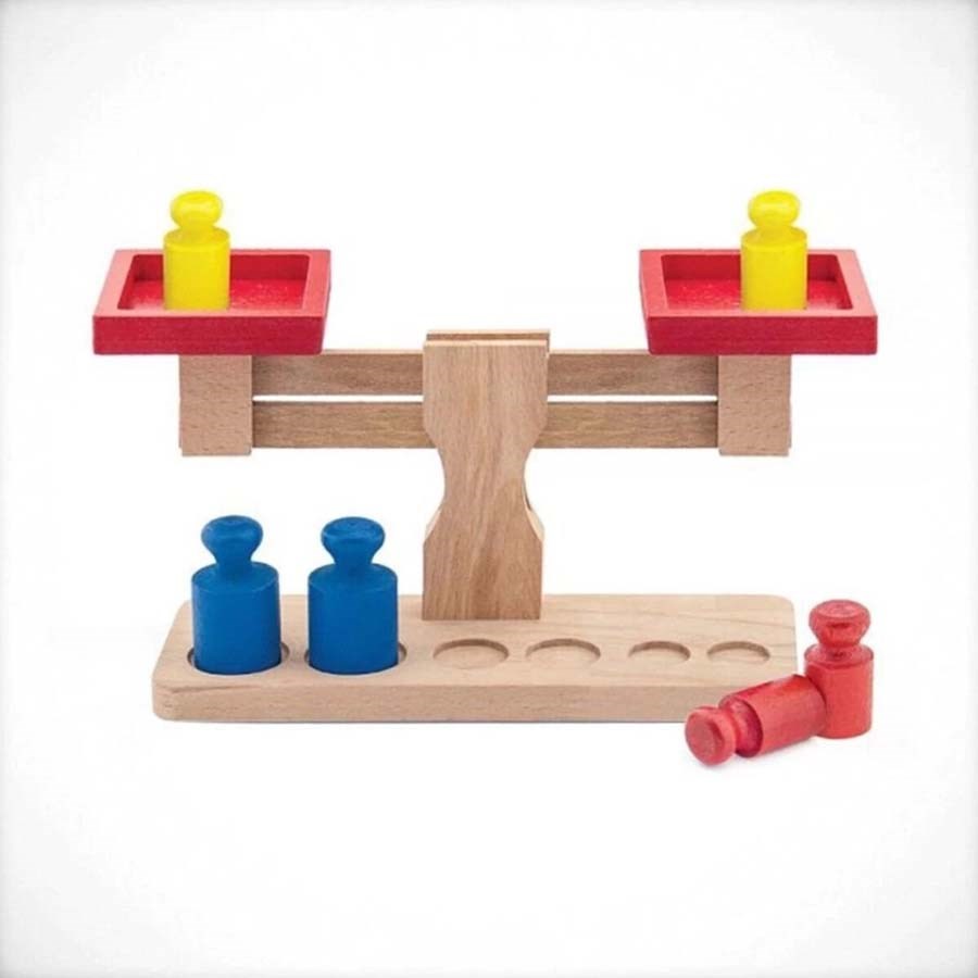 Playwood Kutuda Ahşap Terazi 