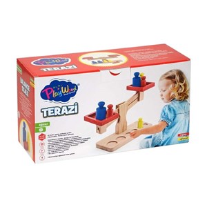 Playwood Kutuda Ahşap Terazi