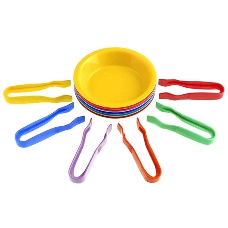 Hİ-Q TOYS Kase Ve Cımbız Aktarma Seti 6 Lı Takım 