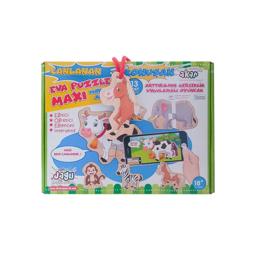 Hayvanlar Maxi Konuşan Puzzle 2 Parçalı 