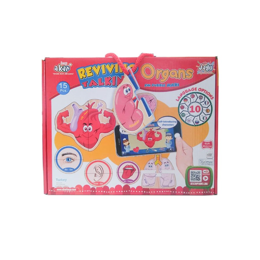 Organlar Maxi Konuşan Puzzle 2 Parçalı 