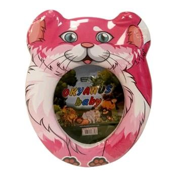 Bebek Klozet Kapağı Kedi-Pembe