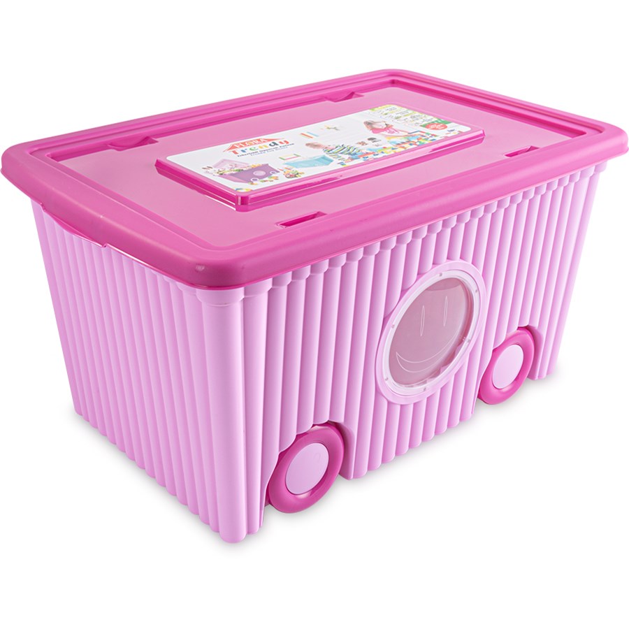Trendy Oyuncak Kutusu 60lt Tekerli 