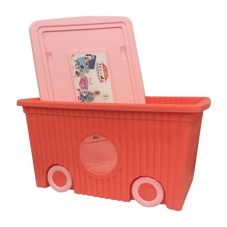 Trendy Oyuncak Kutusu 60lt Tekerli 