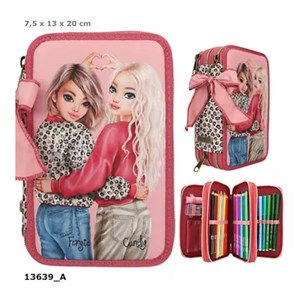 Topmodel Dolu Kalem Kutusu Leopar Fiyonk