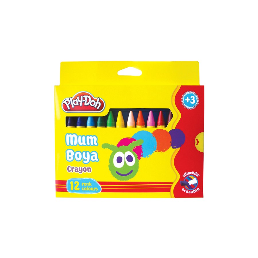 Play-Doh Jumbo Crayon Mum Boya 12 Renk 