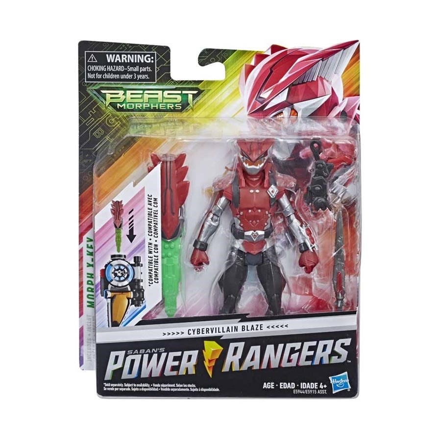 Power Rangers Beast Morphers Figür Cybervıllaın Blaze