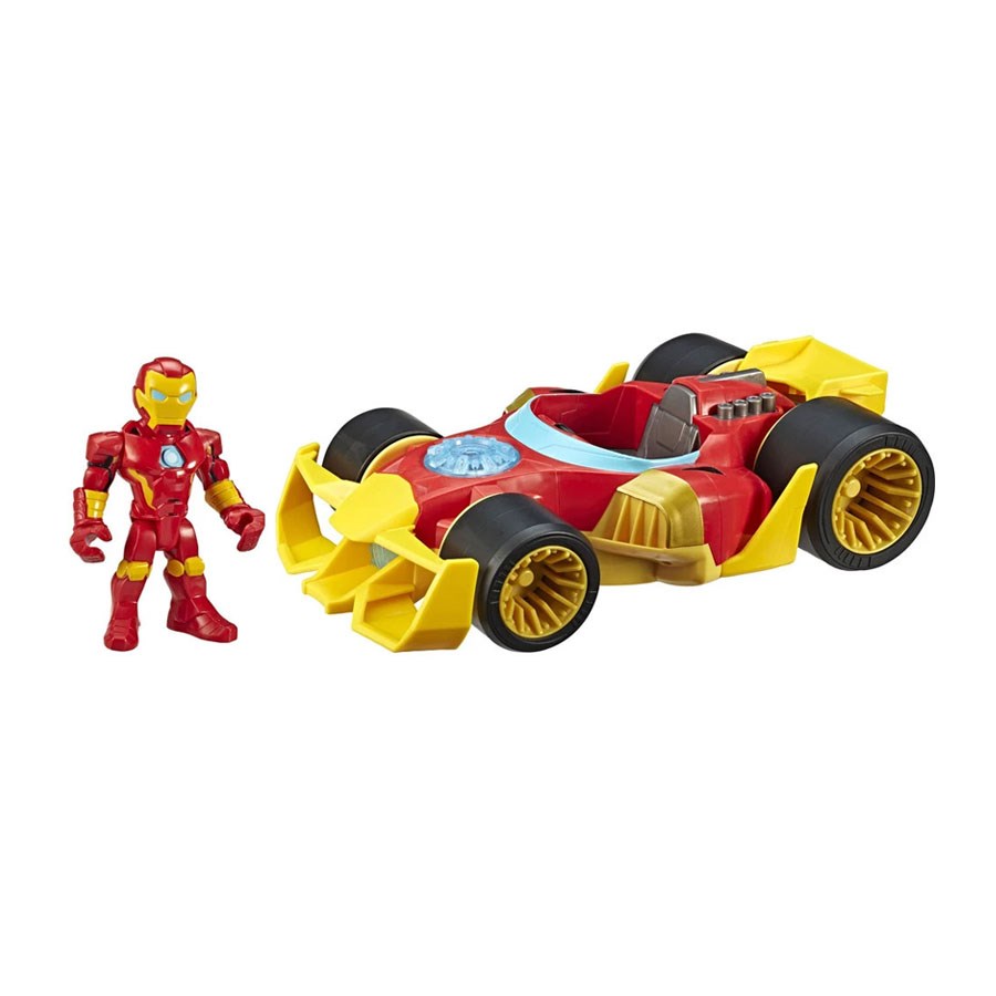 Marvel Süper Hero Adventures Mega Mini Figür ve Araç İron Man