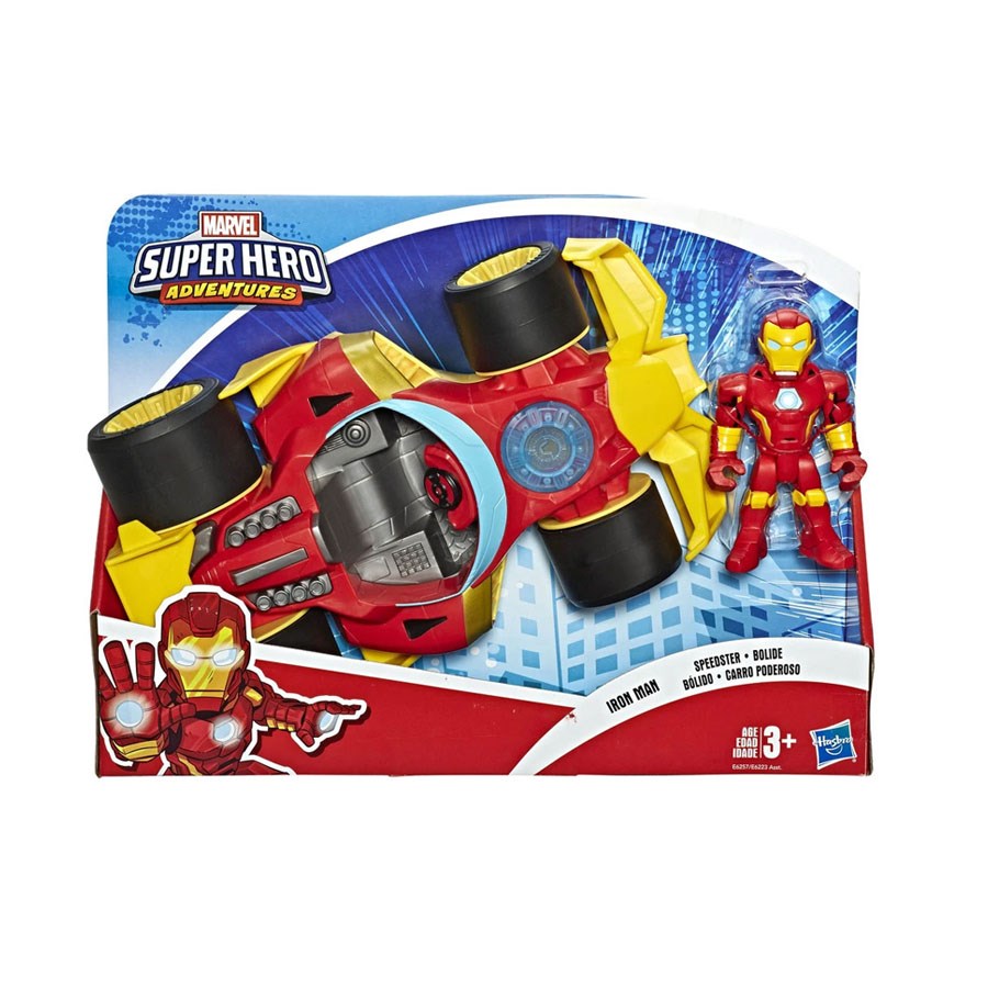 Marvel Süper Hero Adventures Mega Mini Figür ve Araç İron Man