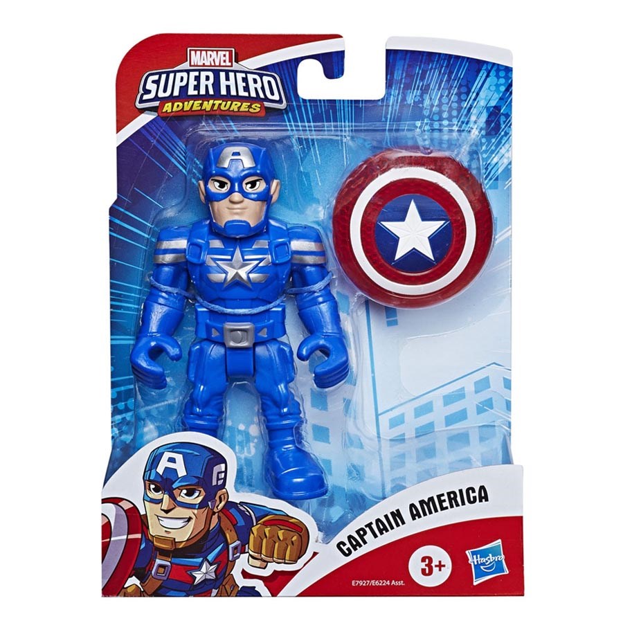 Marvel Super Hero Adventures Mega Mini Figür  Captain Amerika