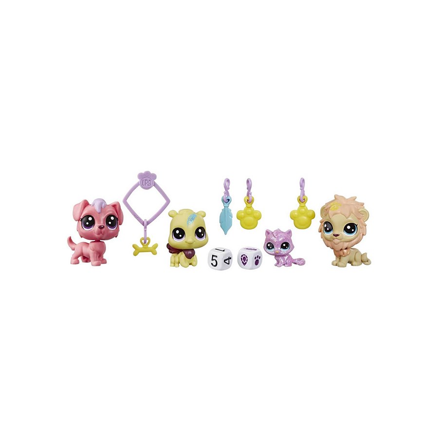 Littlest Pet Shop Şanslı Minişler Şans Ekibi 4'lü Sürpriz Paket 