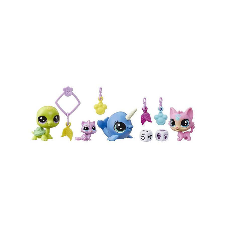Littlest Pet Shop Şanslı Minişler Şans Ekibi 4'lü Sürpriz Paket 