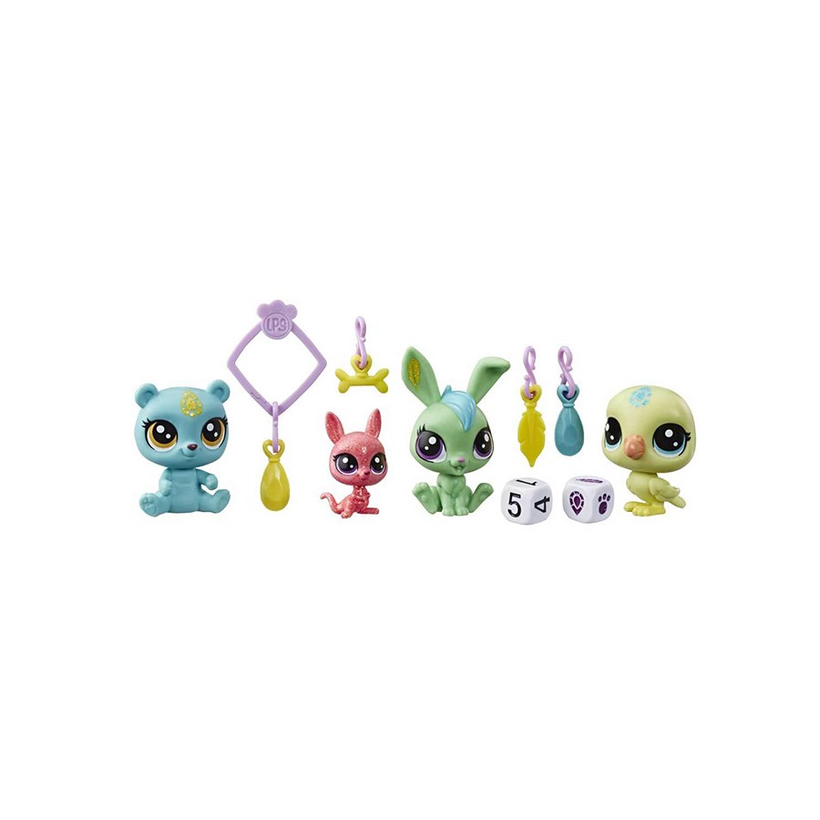 Littlest Pet Shop Şanslı Minişler Şans Ekibi 4'lü Sürpriz Paket 