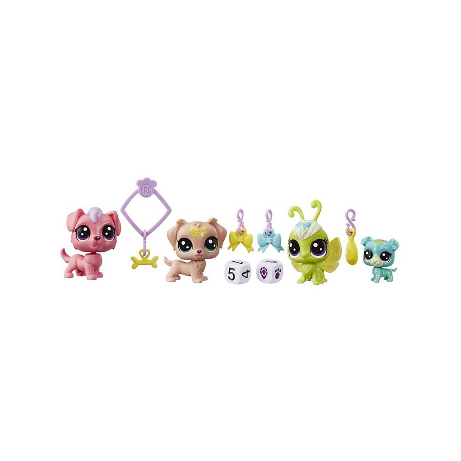 Littlest Pet Shop Şanslı Minişler Şans Ekibi 4'lü Sürpriz Paket 