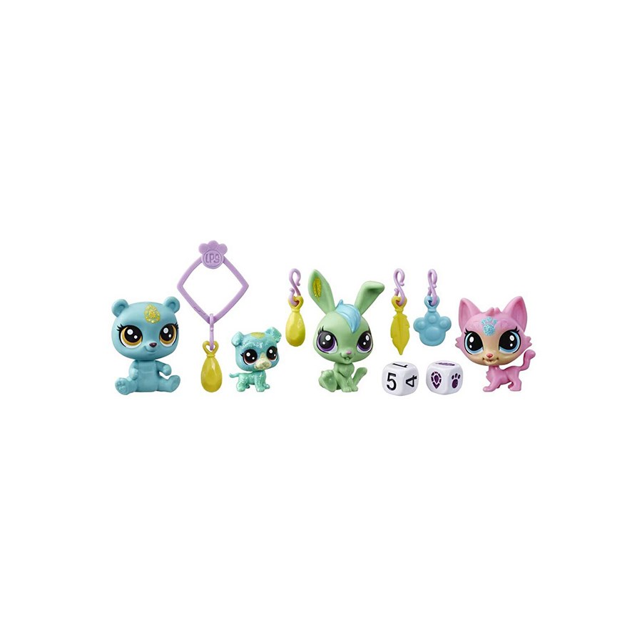 Littlest Pet Shop Şanslı Minişler Şans Ekibi 4'lü Sürpriz Paket 