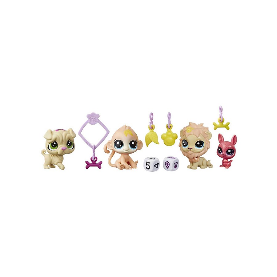 Littlest Pet Shop Şanslı Minişler Şans Ekibi 4'lü Sürpriz Paket 