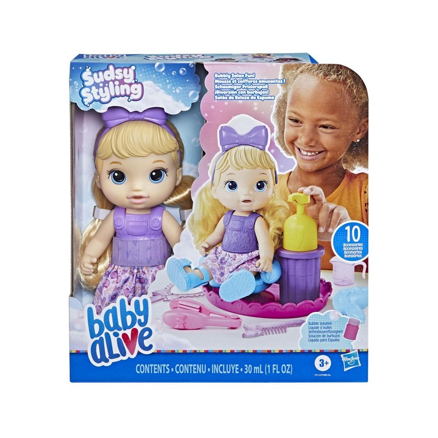 Baby Alive Köpüklü Saç Tasarımı Eğlencesi 