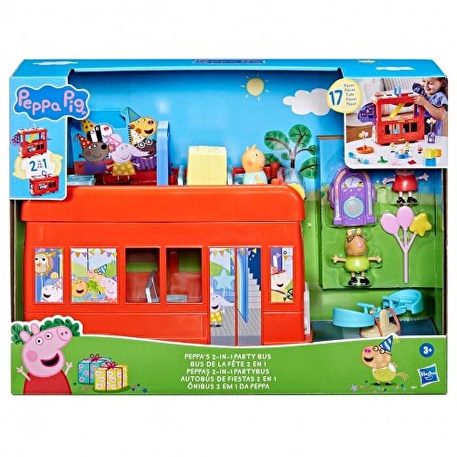 Peppa Pig İkisi Bir Arada Parti Otobüsü 