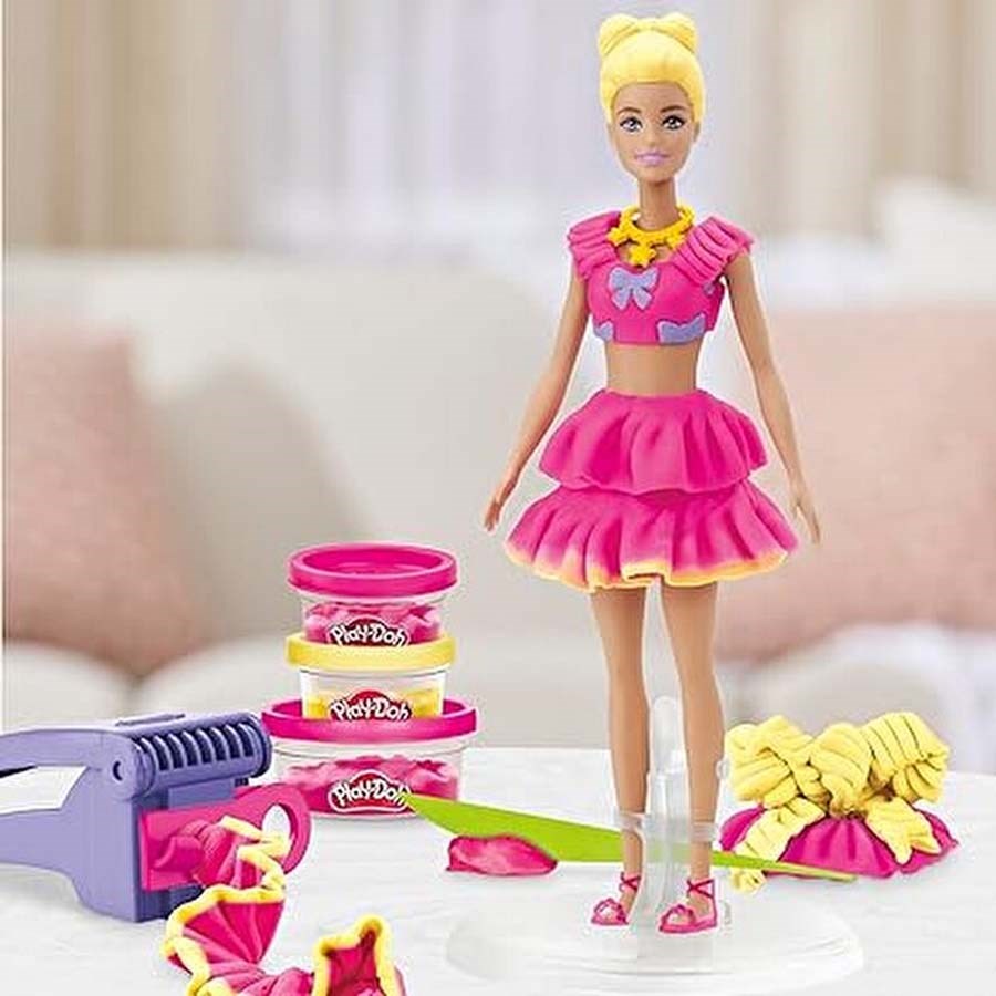 Play Doh Barbie Fırfırlar ve Fiyonklar Seti 