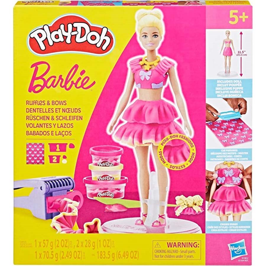 Play Doh Barbie Fırfırlar ve Fiyonklar Seti 