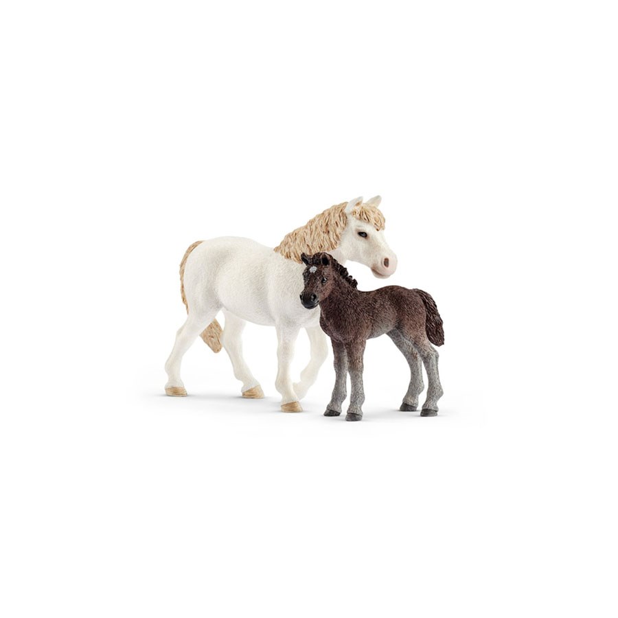 Schleich Pony Kısrak ve Yavru 