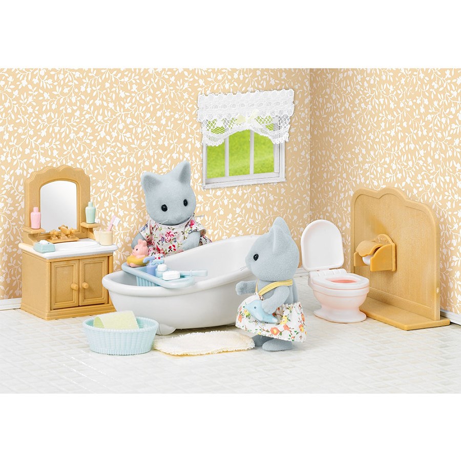 Sylvanian Families Anne Kedi ve Banyo Seti 