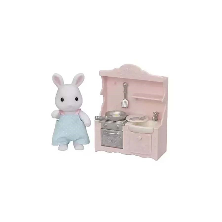 Sylvanian F.Kar Tavşanı Babanın Yemek Pişirme Seti 