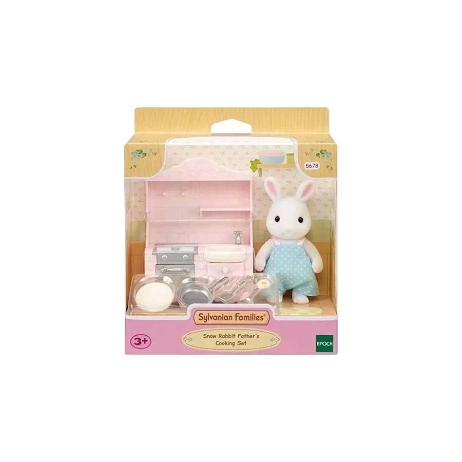 Sylvanian F.Kar Tavşanı Babanın Yemek Pişirme Seti 